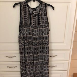 Black and brown dress